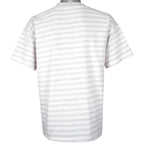 NBA (Saturdays Hero) - Miami Heat Striped T-Shirt 1990 X-Large Retro Vintage