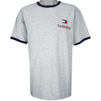 Tommy Hilfiger - Grey Tommy Jeans T-Shirt 1990s X-Large Vintage Retro