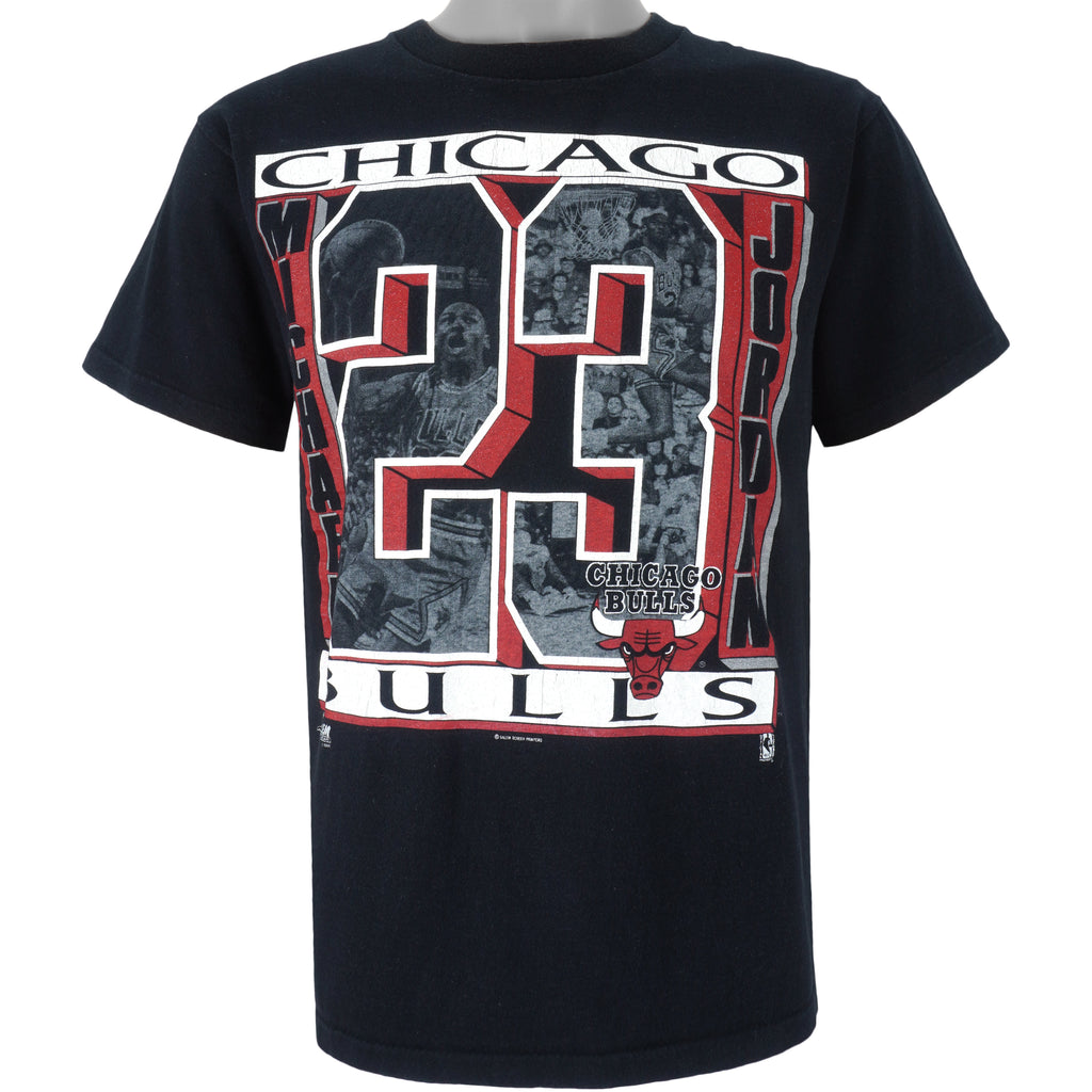 NBA - Chicago Bulls Michael Jordan No.23 T-Shirt 1991 Medium Vintage Retro Basketball
