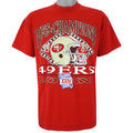 NFL (Logo 7) - San Francisco 49ers Spell-Out T-Shirt 1989 X-Large Vintage Retro Football