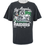 NFL (Salem) - Black Los Angeles Raiders T-Shirt 1990s X-Large Vintage Retro Football
