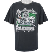 NFL (Salem) - Black Los Angeles Raiders T-Shirt 1990s X-Large Vintage Retro Football