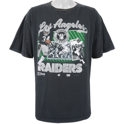 NFL (Salem) - Black Los Angeles Raiders Football T-Shirt 1990 X-Large
