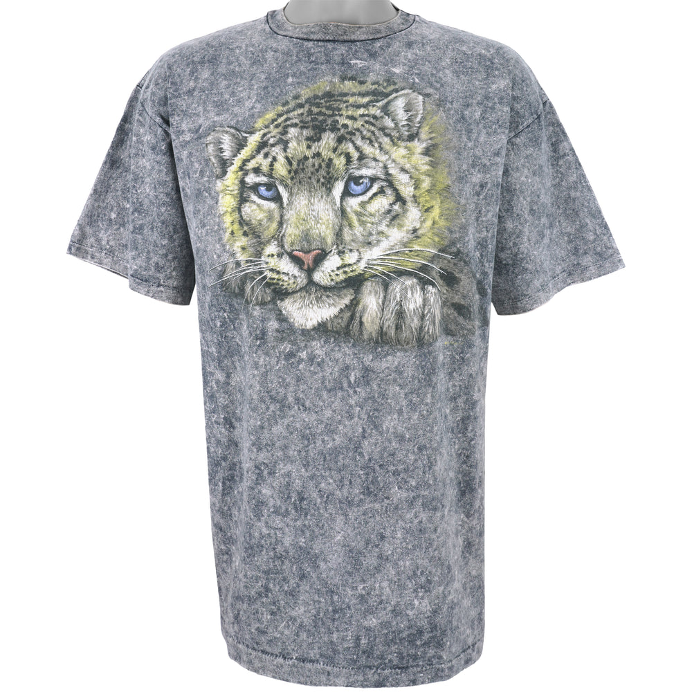 Vintage - Tiger Tie Dye Single Stitch T-Shirt 1990s Large Vintage Retro