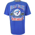 MLB (Waves) - Toronto Blue Jays Single Stitch T-Shirt 1992 Large Vintage Retro Baseball
