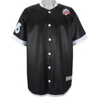 FUBU - Black NYC 05 Jersey T-Shirt 1990s Large Vintage Retro