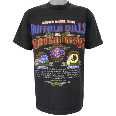 NFL (Nutmeg) - Buffalo Bills VS Redskins Super Bowl 26th T-Shirt 1992 Large