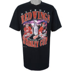 NHL (Try) - Detroit Red Wings Road to The Stanley Cup T-Shirt 1990s X-Large Vintage Retro Hockey