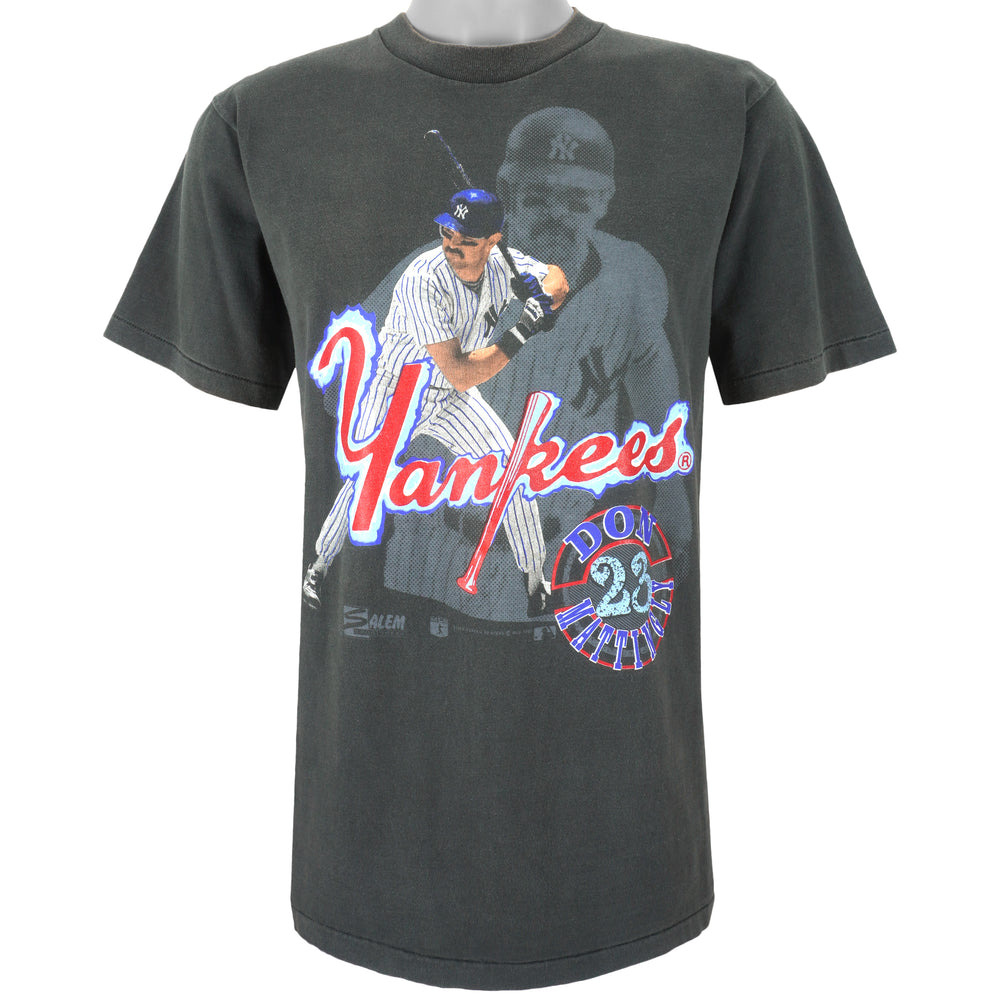 MLB (Salem) - New York Yankees, Don Mattingly #23 T-Shirt 1989 Large Vintage Retro Baseball