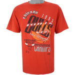NBA (Salem) - Chicago Bulls Champs Single Stitch T-Shirt 1993 Large