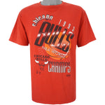 NBA (Salem) - Chicago Bulls Champs Single Stitch T-Shirt 1993 Large
