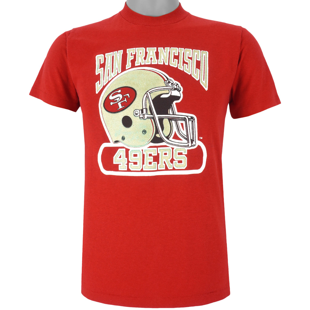 NFL (Logo 7) - San Francisco 49ers T-Shirt 1980s Medium Vintage Retro Football