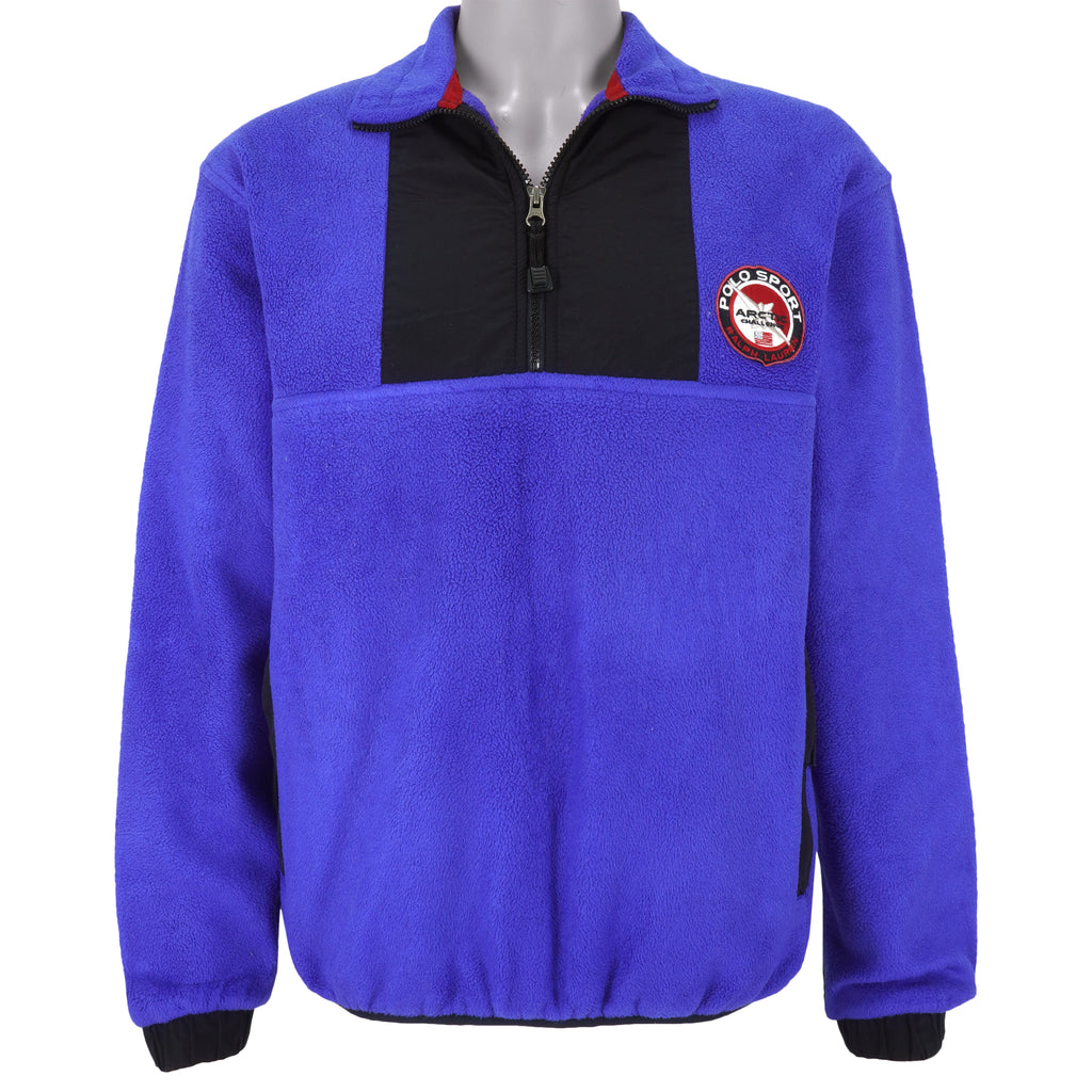 Ralph Lauren - Polo Sport Arctic Challenge Fleece Sweatshirt 1990s Medium Vintage Retro