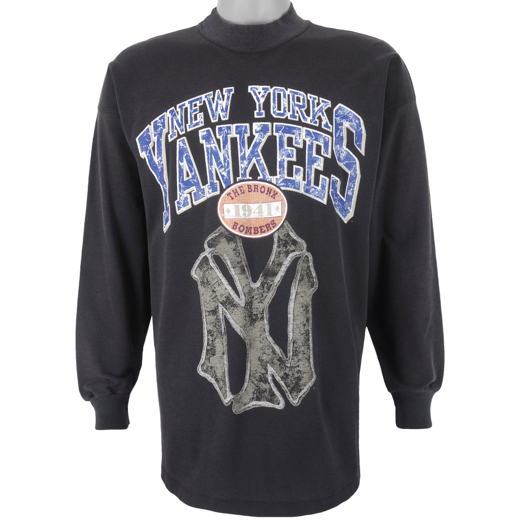 MLB (Long Gone) - New York Yankees Crew Neck Sweatshirt 1990s X-Large Vintage Retro Baseball
