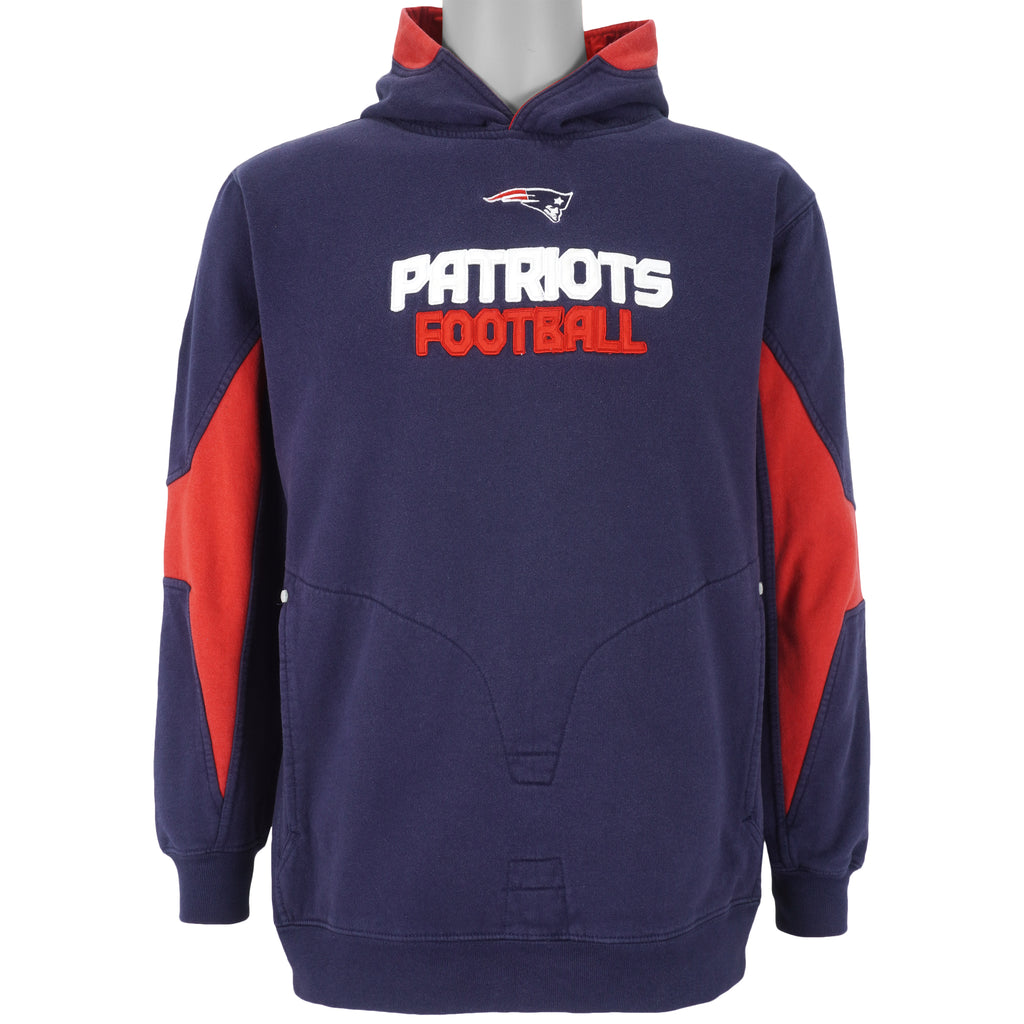 Reebok - New England Patriots Hooded Sweatshirt 1990s X-Large Vintage Retro Football