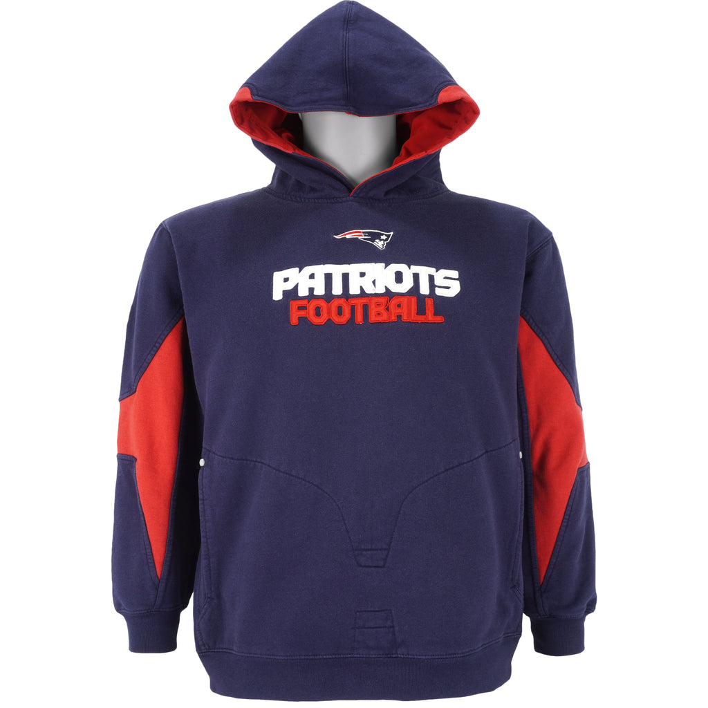 Reebok - New England Patriots Hooded Sweatshirt 1990s X-Large Vintage Retro Football