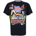 NFL (Salem) - 49ers VS Broncos Super Bowl 24th Joe Montana John Elway T-Shirt 1990 X-Large