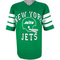 NFL (Logo 7) - New York Jets Single Stitch Jersey 1990s Large Vintage Retro Football