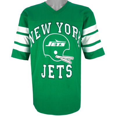 NFL (Logo 7) - New York Jets Single Stitch Fan Jersey 1990s Large