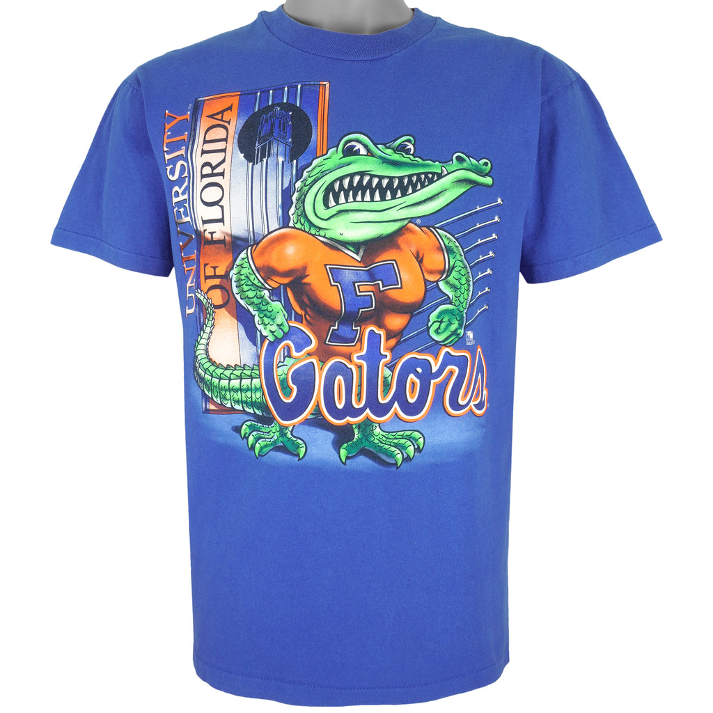 NCAA (Anvil) - Florida Gators Single Stitch T-Shirt 1990s Large Vintage Retro College