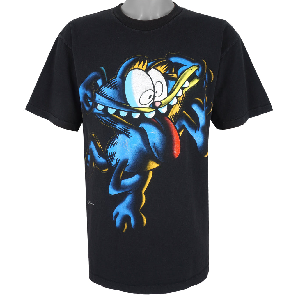 Vintage (Signal) - Garfield Single Stitch T-Shirt 1990s Large Vintage Retro