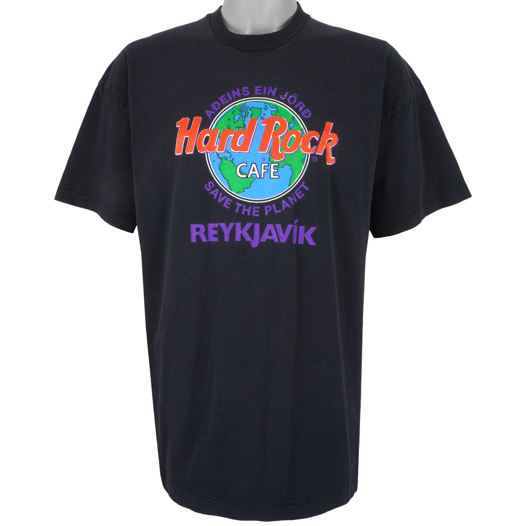 Vintage - Hard Rock Cafe Reykjavik Iceland Single Stitch T-Shirt 1990s X-Large Vintage Retro