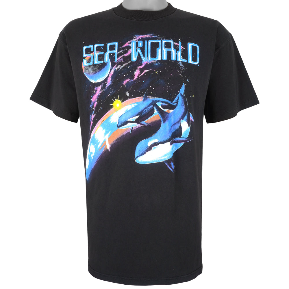 Vintage (Miller) - Seaworld Single Stitch T-Shirt 1990s Large Vintage Retro