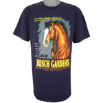 Vintage (Anvil) - Busch Gardens Animal Printed T-Shirt 1990s X-Large Vintage Retro