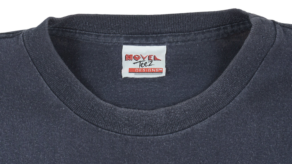 NHL (Movel) - Blue Toronto Maple Leafs  Big Logo T-Shirt 1990s X-Large Vintage Retro Hockey