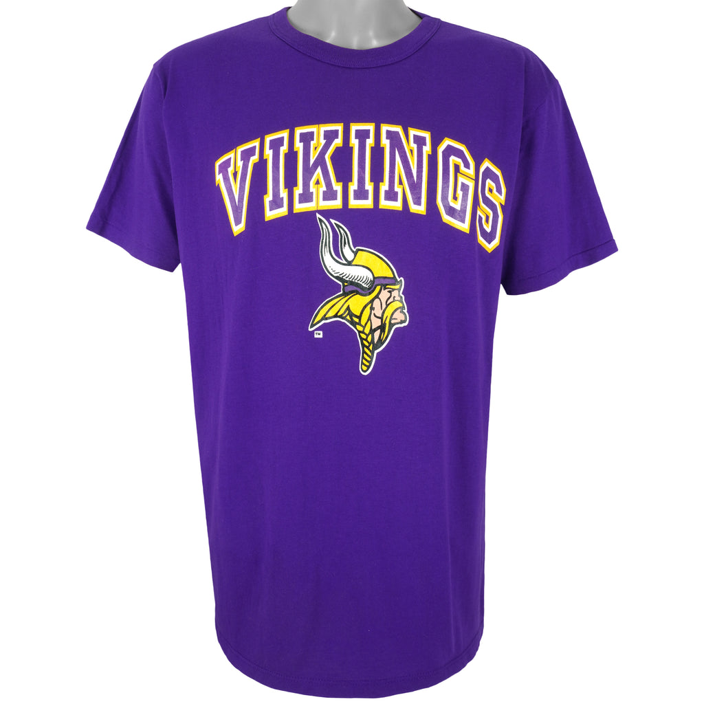Champion - Minnesota Vikings Single Stitch T-Shirt 1990s X-Large Vintage Retro Football