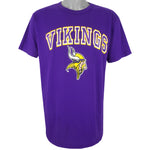 Champion - Minnesota Vikings Single Stitch T-Shirt 1990s X-Large Vintage Retro Football