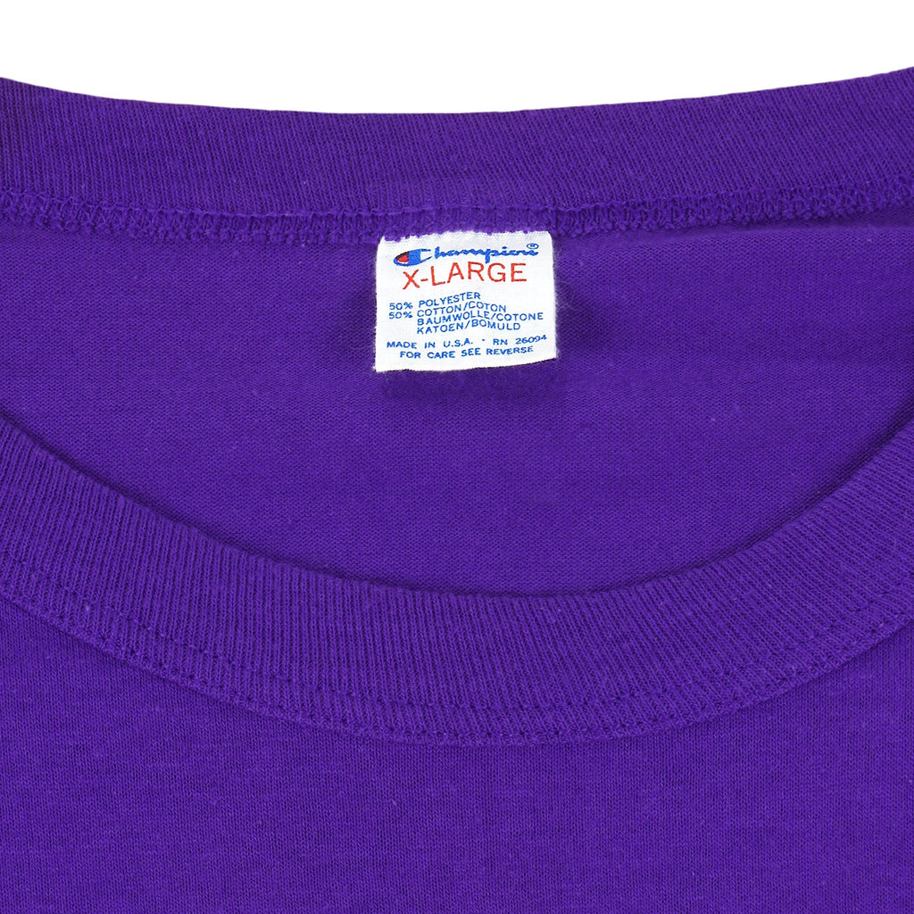 Champion - Minnesota Vikings Single Stitch T-Shirt 1990s X-Large Vintage Retro Football