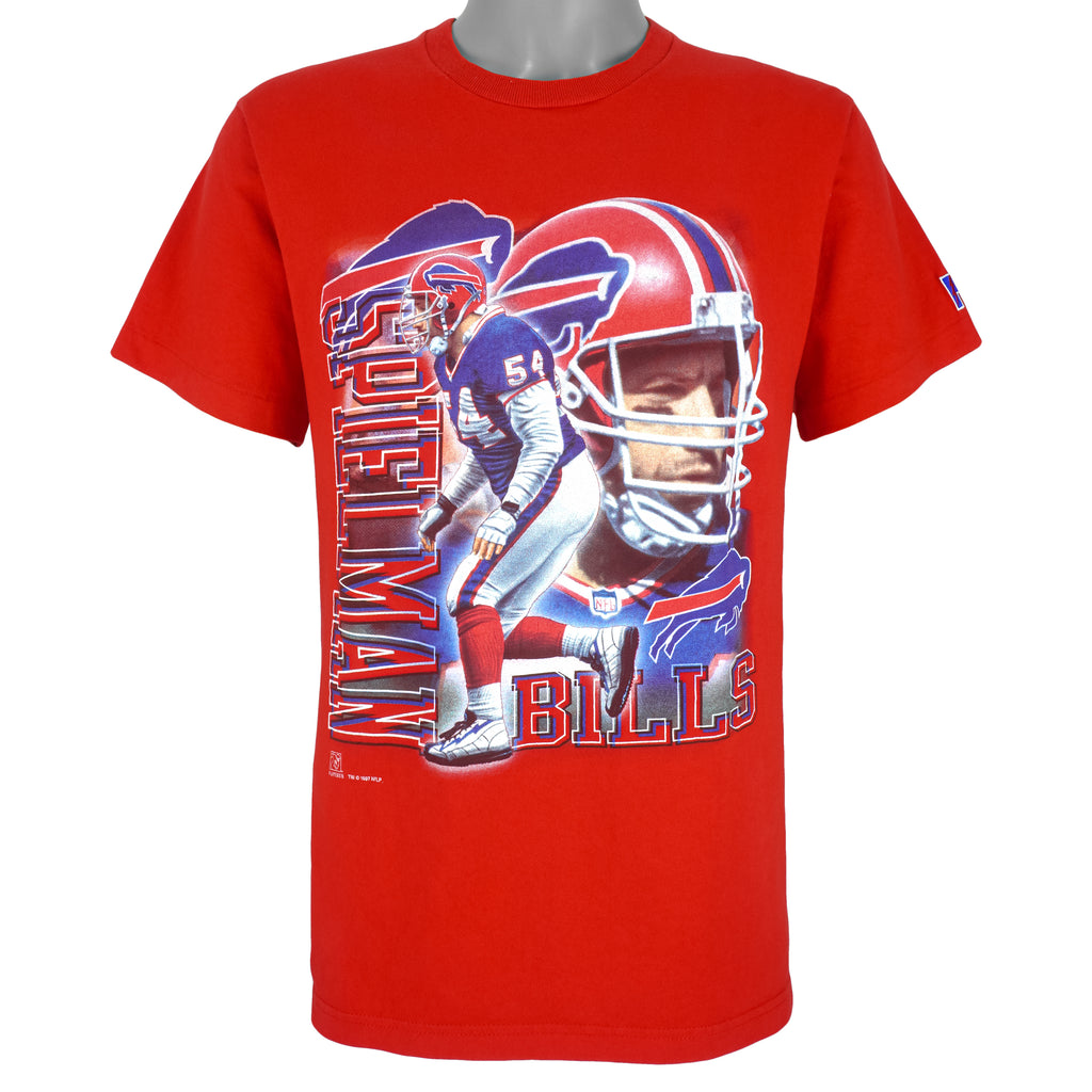 NFL - Buffalo Bills Spielman No. 54 T-Shirt 1997 Medium Vintage Retro Football