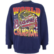 MLB (Hanes) - Braves World Champions Crew Neck Sweatshirt 1995 X-Large Vintage Retro Baseball