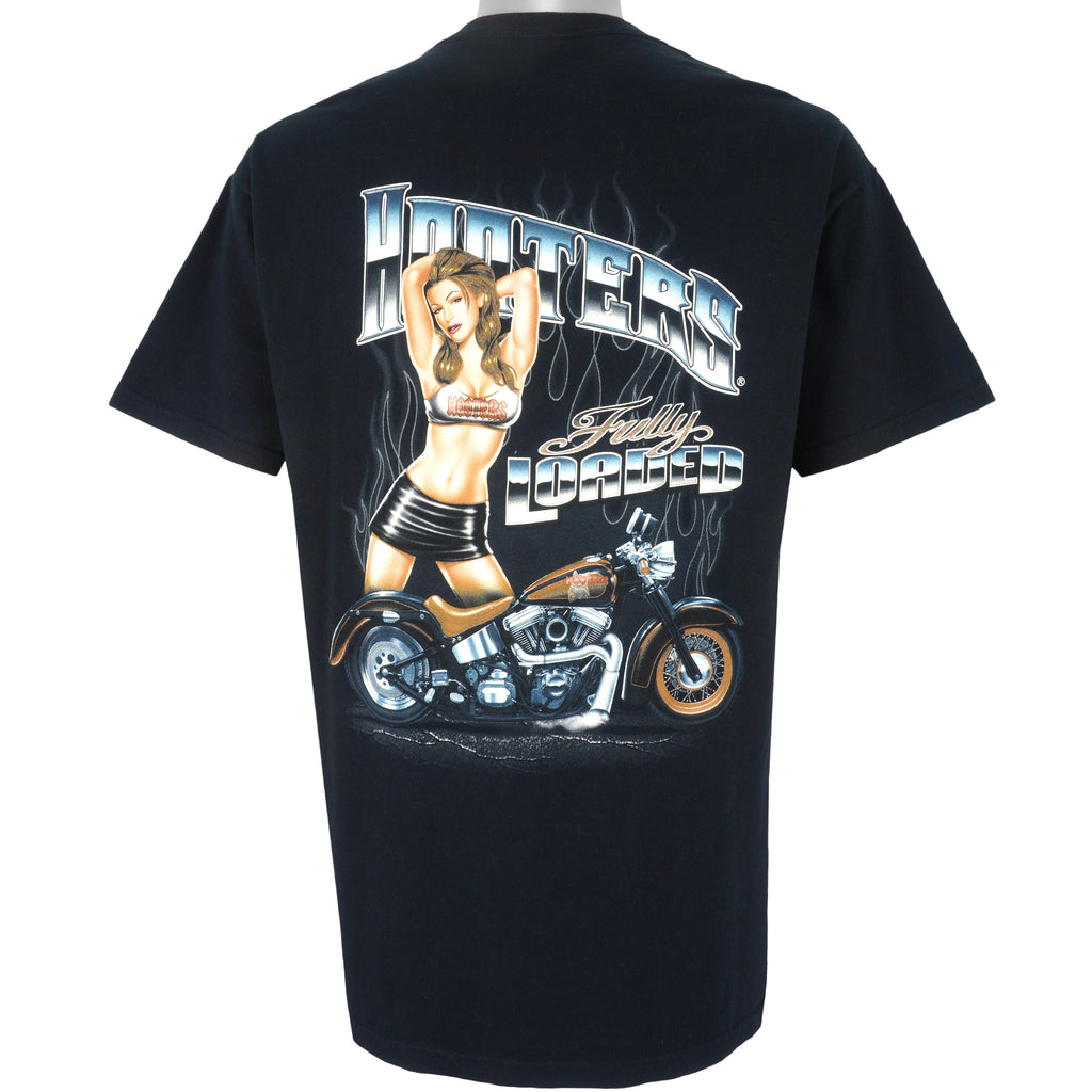 Vintage (Gildan) - Hooters Fully Loaded T-Shirt 1990s Large Vintage Retro