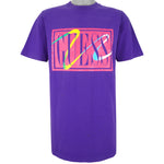 Guess - Purple spell-Out T-Shirt 1990s Large Vintage Retro