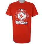 MLB (Logo 7) - Boston Red Sox World Series Single Stitch T-Shirt 1986 X-Large