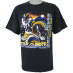 NFL (Lee) - St. Louis Rams Spell-Out T-Shirt 2000 Large Vintage Retro Football
