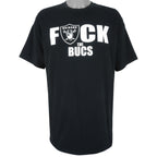 NFL (Hanes) - Los Angeles Raiders Fuck The Bucs T-Shirt 1990s XX-Large Vintage Retro Football