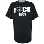 NFL (Hanes) - Los Angeles Raiders Fuck The Bucs T-Shirt 1990s XX-Large Vintage Retro Football