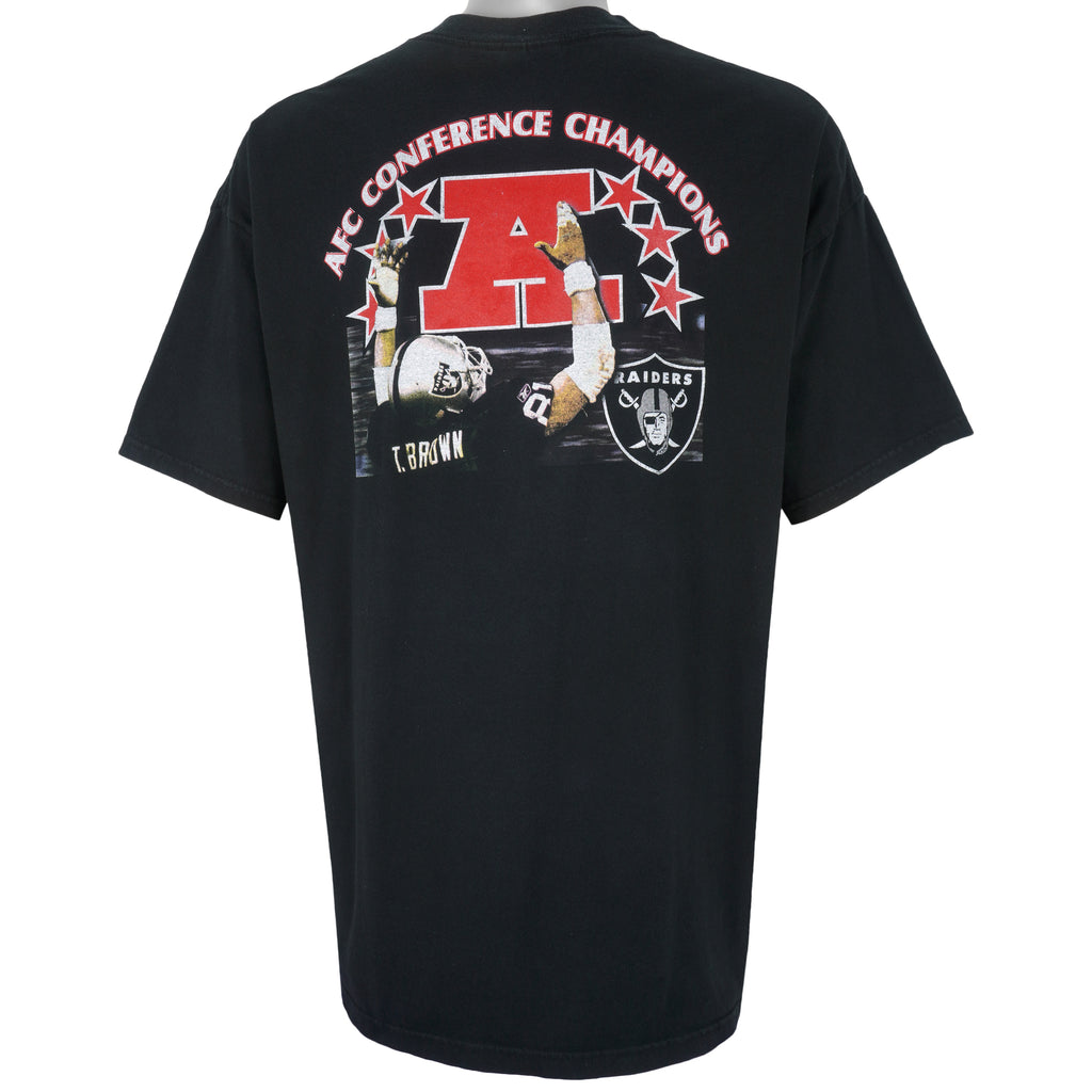NFL (Hanes) - Los Angeles Raiders Fuck The Bucs T-Shirt 1990s XX-Large Vintage Retro Football