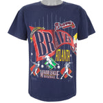 MLB (Salem) - Atlanta Braves Around The Horn T-Shirt 1990s Large