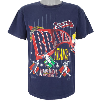 MLB (Salem) - Atlanta Braves Around The Horn T-Shirt 1990s Large