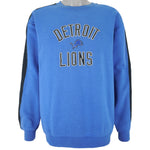 Reebok - Detroit Lions Big Logo Crew Neck Sweatshirt 1990s Large Vintage Retro Football