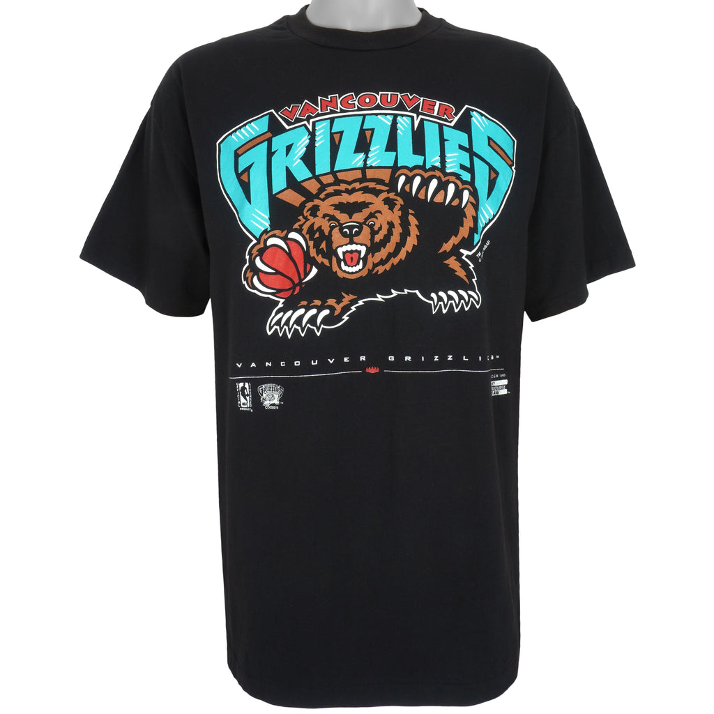 NBA (My Favorite Team) - Vancouver Grizzlies T-Shirt 1995 X-Large Vintage Retro Basketball