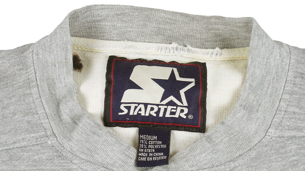 Starter - Broncos Embroidered Crew Neck Sweatshirt 1990s Medium Vintage Retro Football
