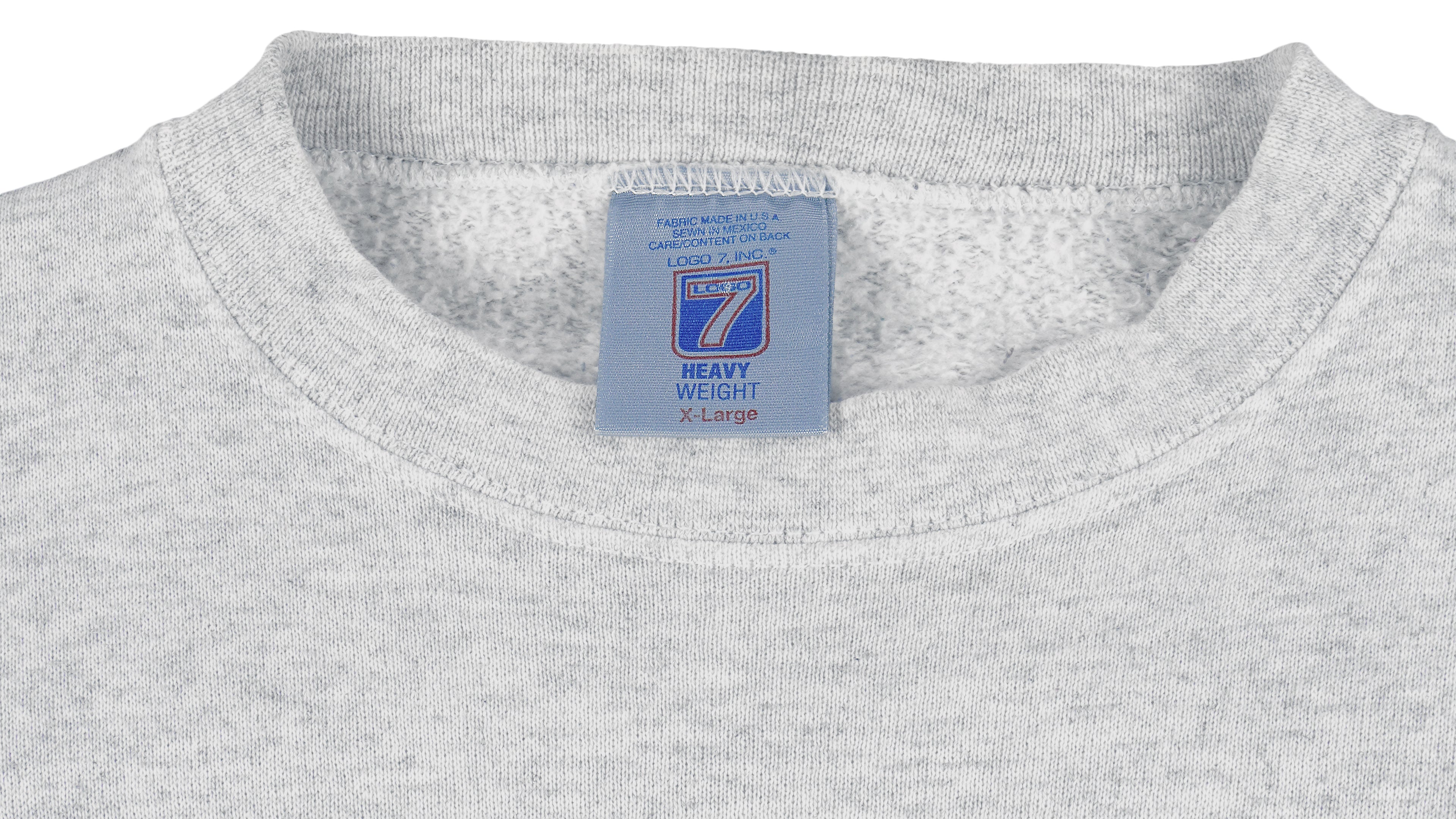 NBA (Logo 7) - Los Angeles Lakers Crew Neck Sweatshirt 1990s X-Large Vintage Retro Basketball