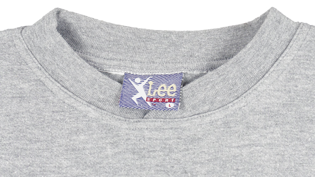 NFL (Lee Sport) - Minnesota Vikings Embroidered Sweatshirt 1990s Large Vintage Retro Football