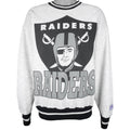 NFL (The Game) - Oakland Raiders Crew Neck Sweatshirt 1990s Large Vintage Retro Football