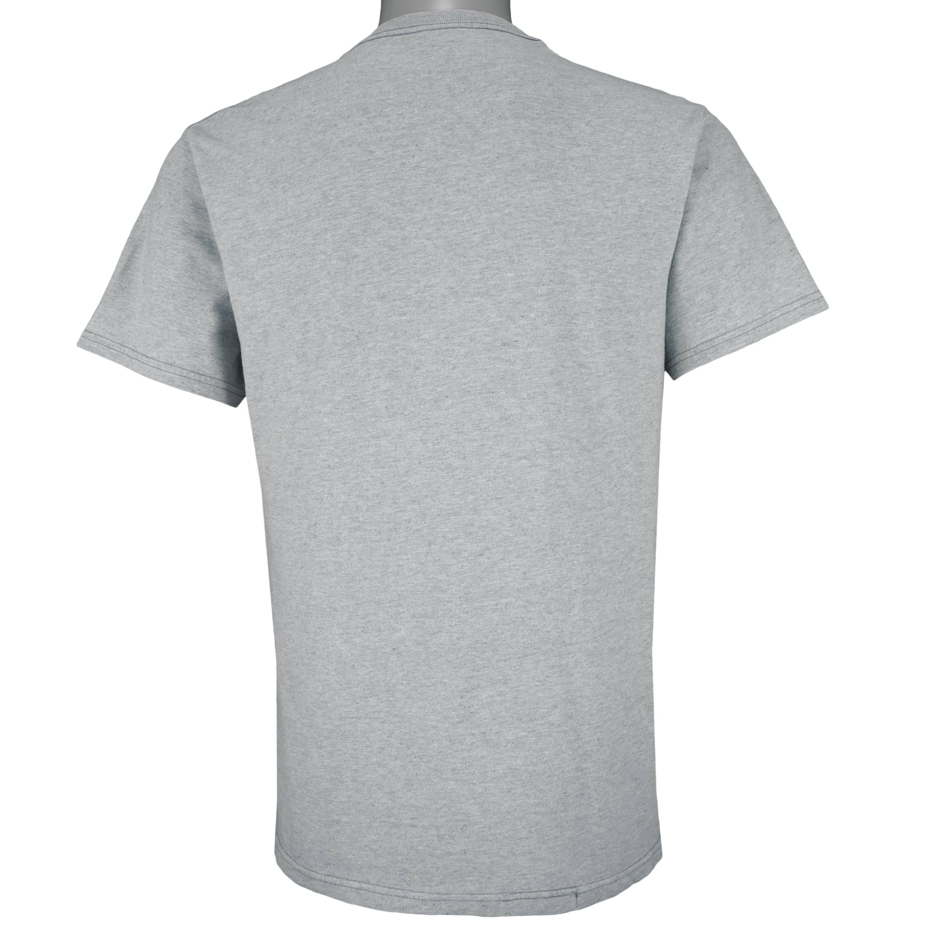 Ralph Lauren - Grey Big Logo T-Shirt 1990s Medium Vintage Retro